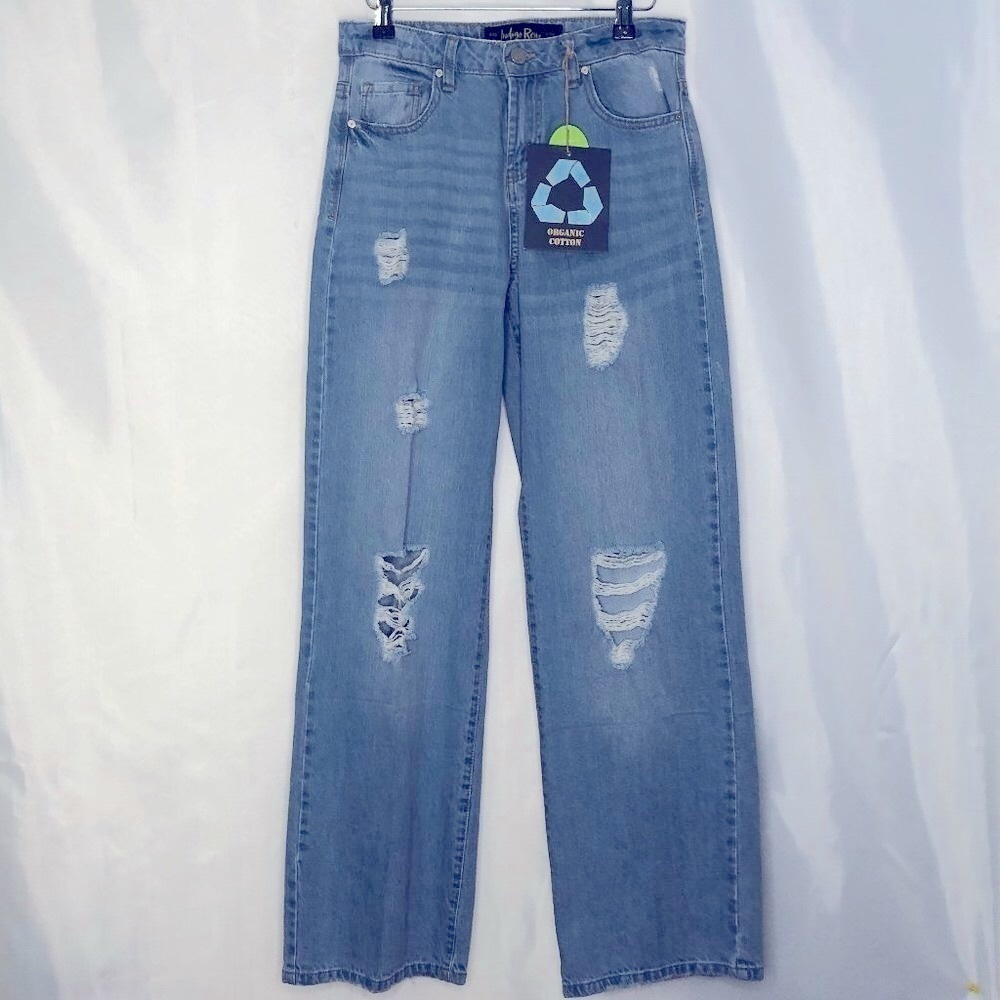 Indigo Rein High Rise Wide Leg Blue Washed Jean Size 5